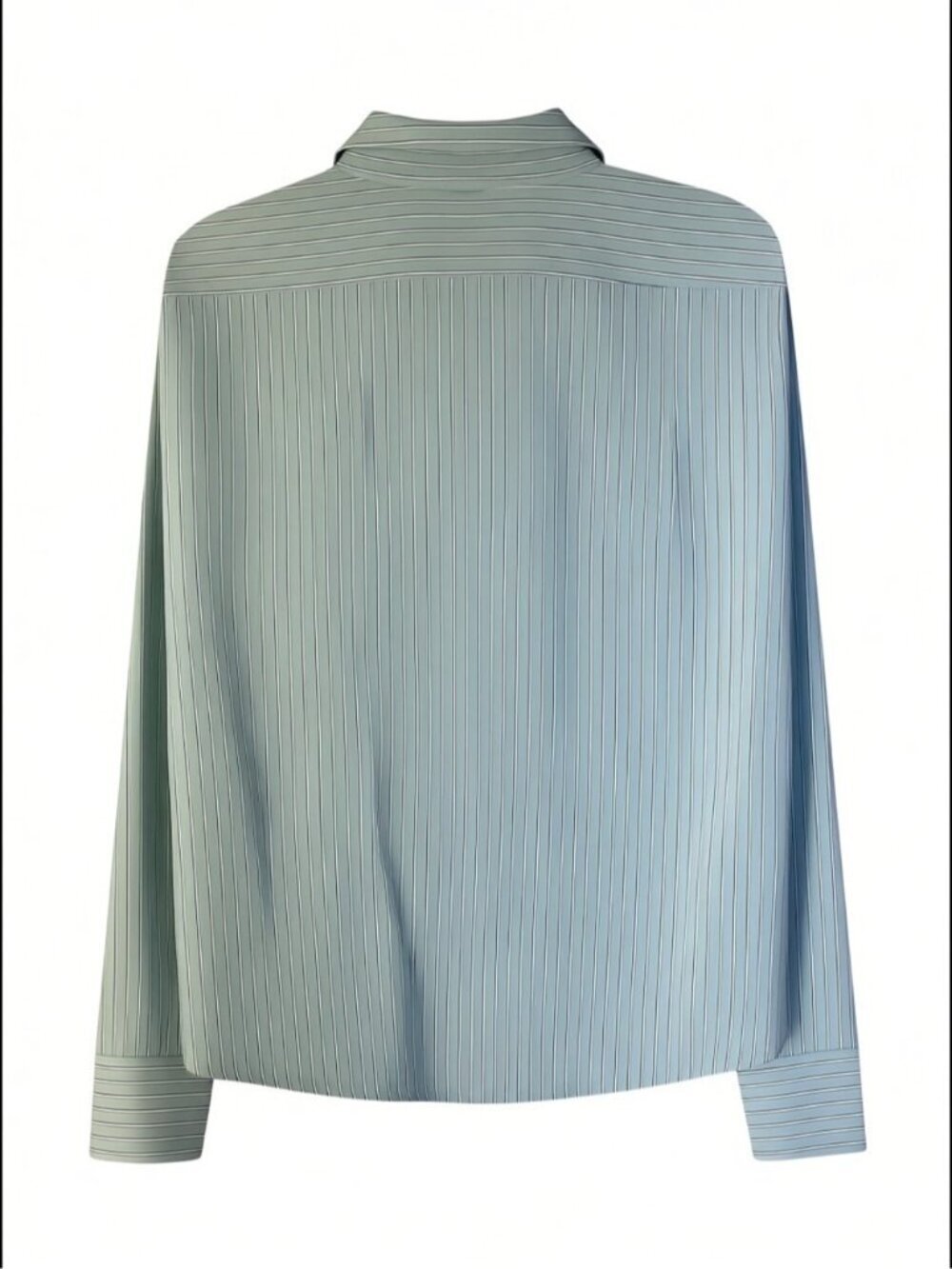 Lauren Ralph Lauren 100% Cotton Oxford Shirt long sleeve stripe Light Green P/L - Picture 2 of 11